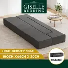 Giselle Bedding Foldable Mattress Folding Foam Mattresses Sofa Bed Chair Grey