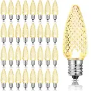 Pieces C9 Christmas Light Replacement Bulb E17 LED Christmas 50 Warm White