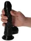 Anal Vaginal Dildo Fake Penis with Suction Cup and Testicles Realistic...