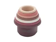 Silicone Stacking Cups - Baby Bath & Beach - Montessori Toys - Blush - Cherub Baby