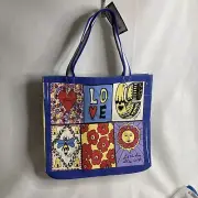 Brighton "you warm my heart" colorful tote artwork by Tom Clancy NWT MSRP $150