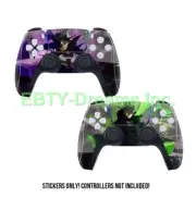 Set of 2 Black Clover Anime Yuno, Asta SKIN STICKER DECAL PS5 Controller