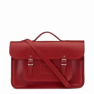 英國 The Cambridge Satchel Company手工真皮英倫劍橋包 15吋代表英國倫敦正紅色🇬🇧