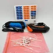 Auto World HO Slot Car FLAG SET & SPEED CONTROLLERS: Blue, Red/Orange