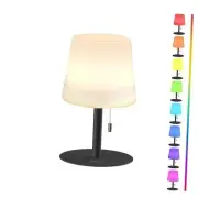 Warm & RGB Cordless Lamp for Outdoor Patio Decor | Battery Powered | Farmhouse