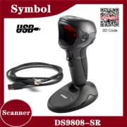 Symbol Motorola DS9808-SR Standard Range 2D USB Barcode Scanner w Stand & Cable
