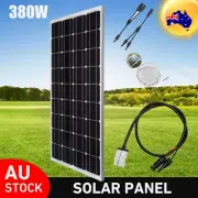380W Solar Panel Kit 12V Mono Fixed Home Caravan Camping Power Battery Charging