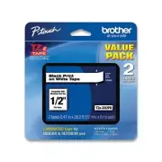 Brother Genuine P-Touch, TZe-231 2 Pack Tape (TZE2312PK)