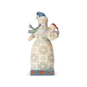 Jim Shore Heartwood Creek - Snowman With Snowbaby