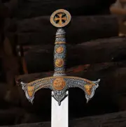 Templar Sword Knights Sacred Holy Longsword Ornate Full Length, Medieval Sword