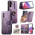 Zipper Wallet Stand Case For Samsung Galaxy A04E A13 5G A15 A24 4G A34 5G A54 5G