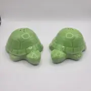 Turtle Ceramic Salt & Pepper Shakers Sea Life Figurines Kitchen Home Decor