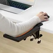 Computer Arm Rest for Desk, Suitable for Office desks, Sturdy Mouse arm Support, Computer Desk Extender, Suitable for Home and Office (Black, One Size)