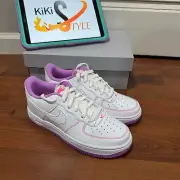 New With Box Nike Air Force 1 Low Stitch Fuchsia Youth Womens Shoes CW1575-110