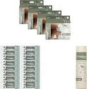 Tooshies Eco Nappy Pants - Size 5 Walker - 112 Count + Tooshies Aloe Vera & Chamomile Eco Wipes, Pack of 1120 (16x70 packs) + Tooshies Biodegradable Nappy Bags 40pk, Green