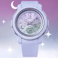 在飛比找momo購物網優惠-【CASIO 卡西歐】BABY-G 星月夜空 閃耀雙顯腕錶 