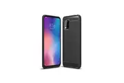 Xiaomi Mi 10 Lite Cover Case Brushed TPU Case - Black