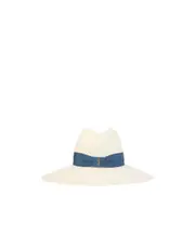 wide brim hat M White
