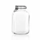 Clip Glass Jars Food Seasoning Condiment Clear Storage Container Canister - 5L