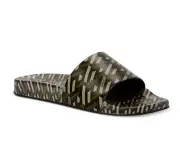 Versace Z4795 Mens Green Logo Print Slides Size EU 39
