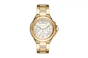 Michael Kors Ladies' Quartz Chronograph Wristwatch Mod. CAMILLE 3 ATM SS IP Gold