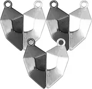 GRADENEVE Magnetic Clasp Kit for Jewelry Making Heart Shape Charm Kit Magnetic Clasp for Necklace Bracelet Connector
