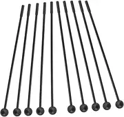 HAMPPLIES Sturdy Ergonomic Plastic Drum Hammer Mallets Set 10pcs for Boys and Girls Beginners