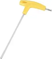 uxcell 5mm Metric Long Arm T-Handle Hex Key Wrench Chrome Finish
