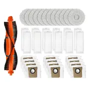For M30 Pro / C107 Robot Vacuum Cleaner Main Brush Mop Cloth Heap Filter Dust Bag Accessories Parts