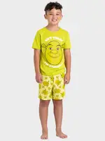 Shrek Clothes & Merchandise Boys 8-16 Shrek Short Pyjama Set, Green, Size 12