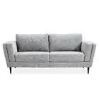Divano Skylar 3 Seater Sofa Fabric Uplholstered Lounge Couch Pepper fabric,polye