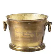 [Florabelle Living] Jacque Oval Ice Bucket Brass