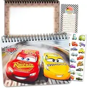 Disney Pixar Cars Memo Pad Set - Bundle with Lightning McQueen Notebook, Cars Stickers, and More for Kids Adults | Lightning McQueen School Supplies