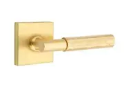 Emtek Select Privacy, Square Rosette, T-Bar Stem, Hammered Handle US4 LH