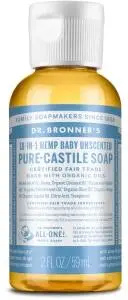 DR. BRONNER'S Pure-Castile Soap Liquid (Hemp 18-in-1) Unscented (Baby) 59ml