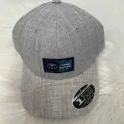 NEW wTag-TRAVIS MATHEW Hand Over Heather Gray SnapBack Hat OS-Flexfit Tech 110