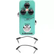 TC Electronic HyperGravity Mini Compressor Pedal with EBS Patch Cables
