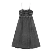 [GANNI] Stretch Future Denim Strap Dress