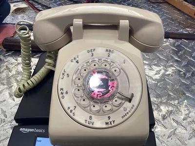 New Rotary Dial Desk Phone Ivory