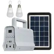 YH1011 2 in 1 Portable mini solar power lighting system kits with music speaker