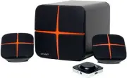 Sykik SP0281BT Bluetooth Speaker w/Subwoofer USB Aux Black