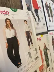 BURDA Style Bundle of 7 Sewing Patterns Size US 18-30 | Pants, Tops, Coats