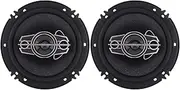 JulyCrab One Pair 6 Inch Car Stereo Door Speakers 600 Watts Max, 4 Way, Full Range Audio, Tweeters, Coaxial Speakers