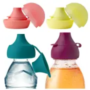 Boon Snug Sip Universal Water and Juice Silicone Bottle Toppers - Soft Spout Con
