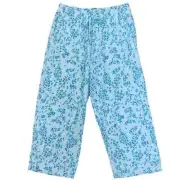 Womens Blue & Turqouise Cheetah Sleep Pants Leopard Animal Print Pajama Bottoms