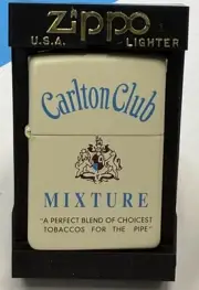 ZIPPO 2000 CARLTON CLUB MIXTURE TOBACCO TIN SERIES LIGHTER UNFIRED IN BOX X881