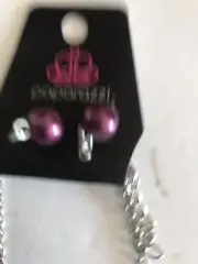 PAPARAZZI NECKLACE $ EARRINGS 20"