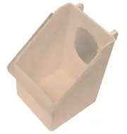 Rite Farm Products 1 Hole Plastic Quail Pigeon Dove Bird Outside of CAGE Feeder
