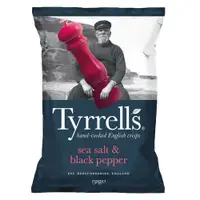 在飛比找PChome24h購物優惠-《Tyrrells 泰勒思》洋芋片-黑胡椒海鹽(150g)