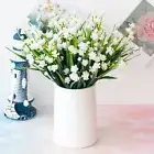 4Pcs Artificial Flower White Lotus Home Decoration Outdoor UV Protection Floral